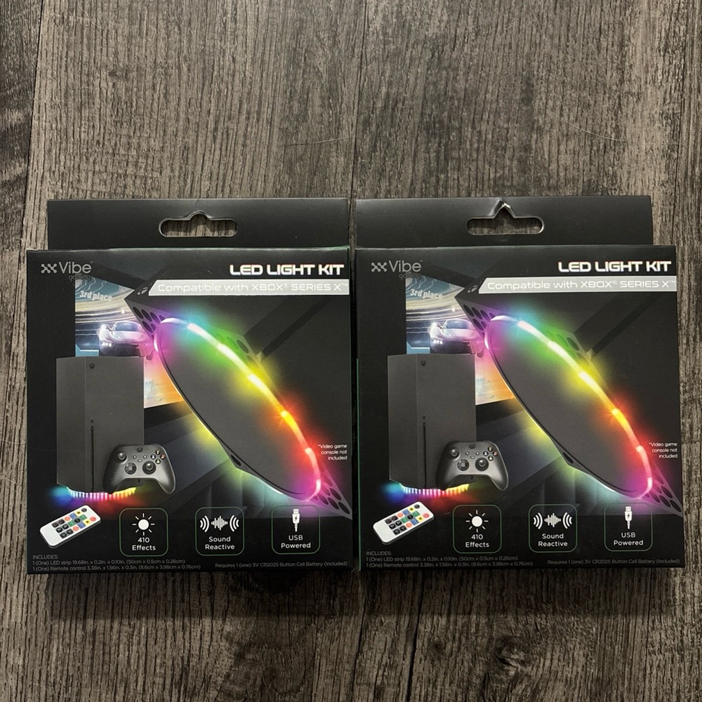 Vibe LED Light Kit for Xbox Series X - Black with Multicolor Lights